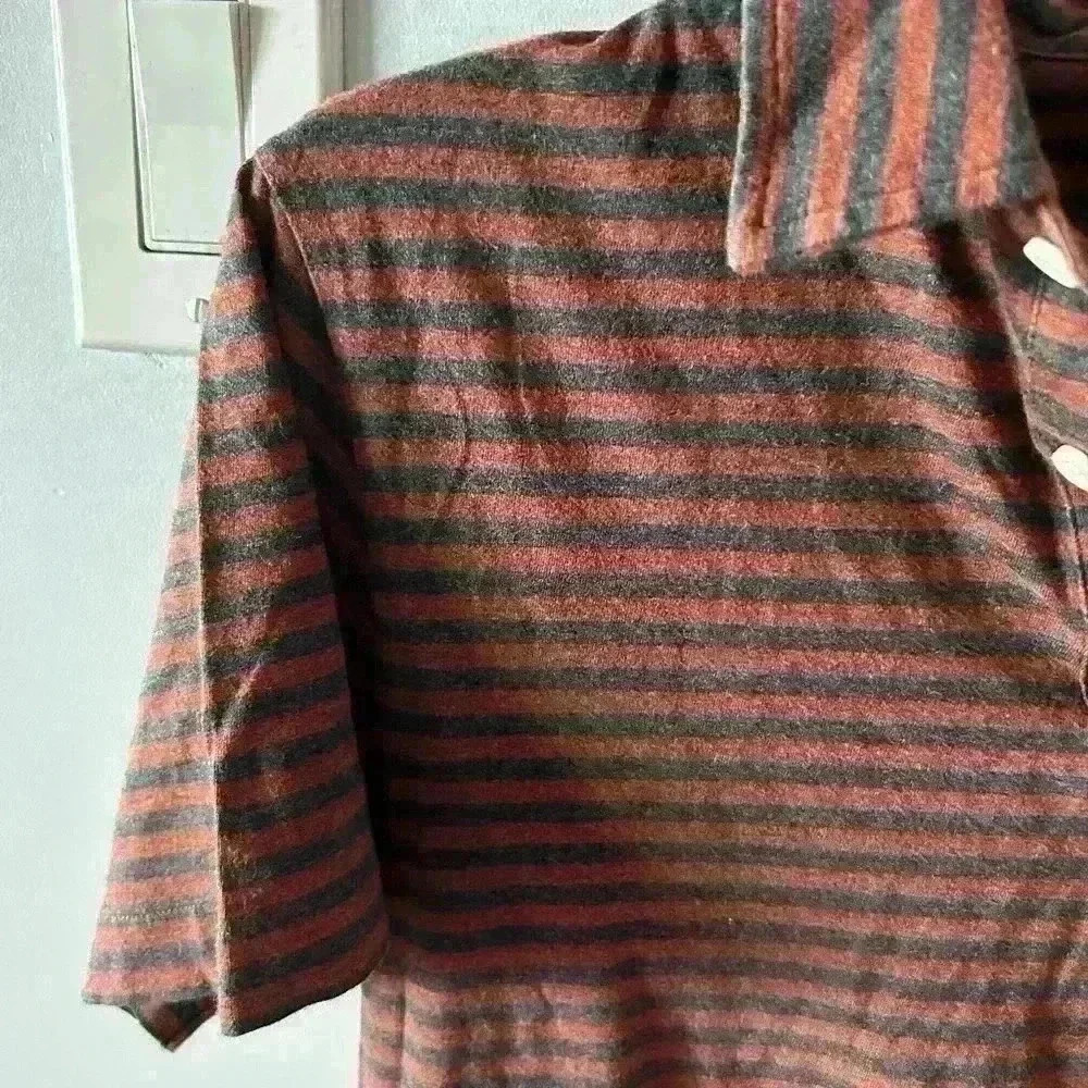 Patagonia Men’s Polo Shirt Striped Short Sleeve X Small Soft Organic Cotton - Picture 4 of 8